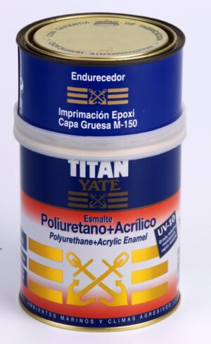 Titan - Esmalte POL. + Acrílico Yate (Azul Balear / 4223) - 0,75L