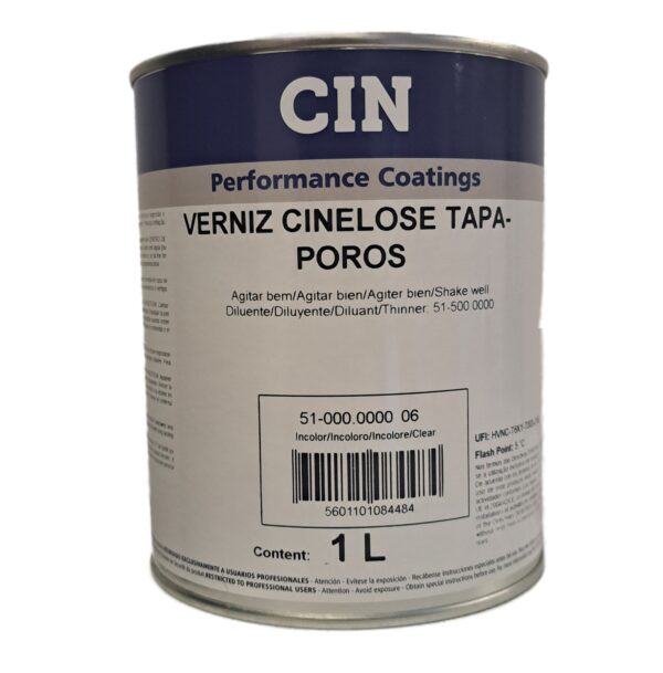 CIN - Cinelose Verniz Tapa-Poros - 1L