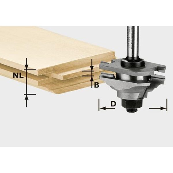 Fresa De Perfilar Elástica Hw S8 D46 X D12-Fd